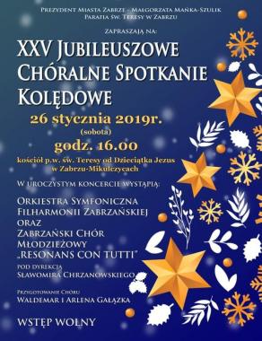 XXV Jubileuszowe Chóralne Spotkanie Kolędowe